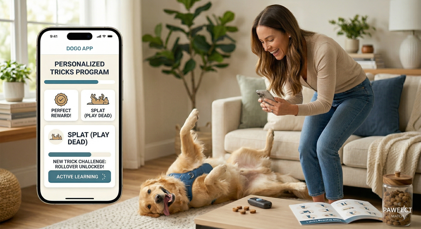 Advanced dog training tricks with the Dogo app